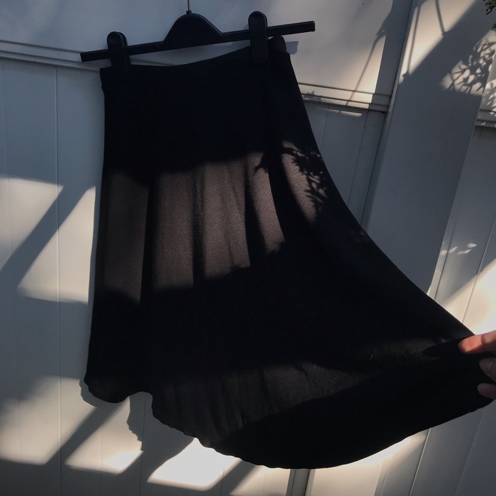American Apparel Mid Length Circle Skirt